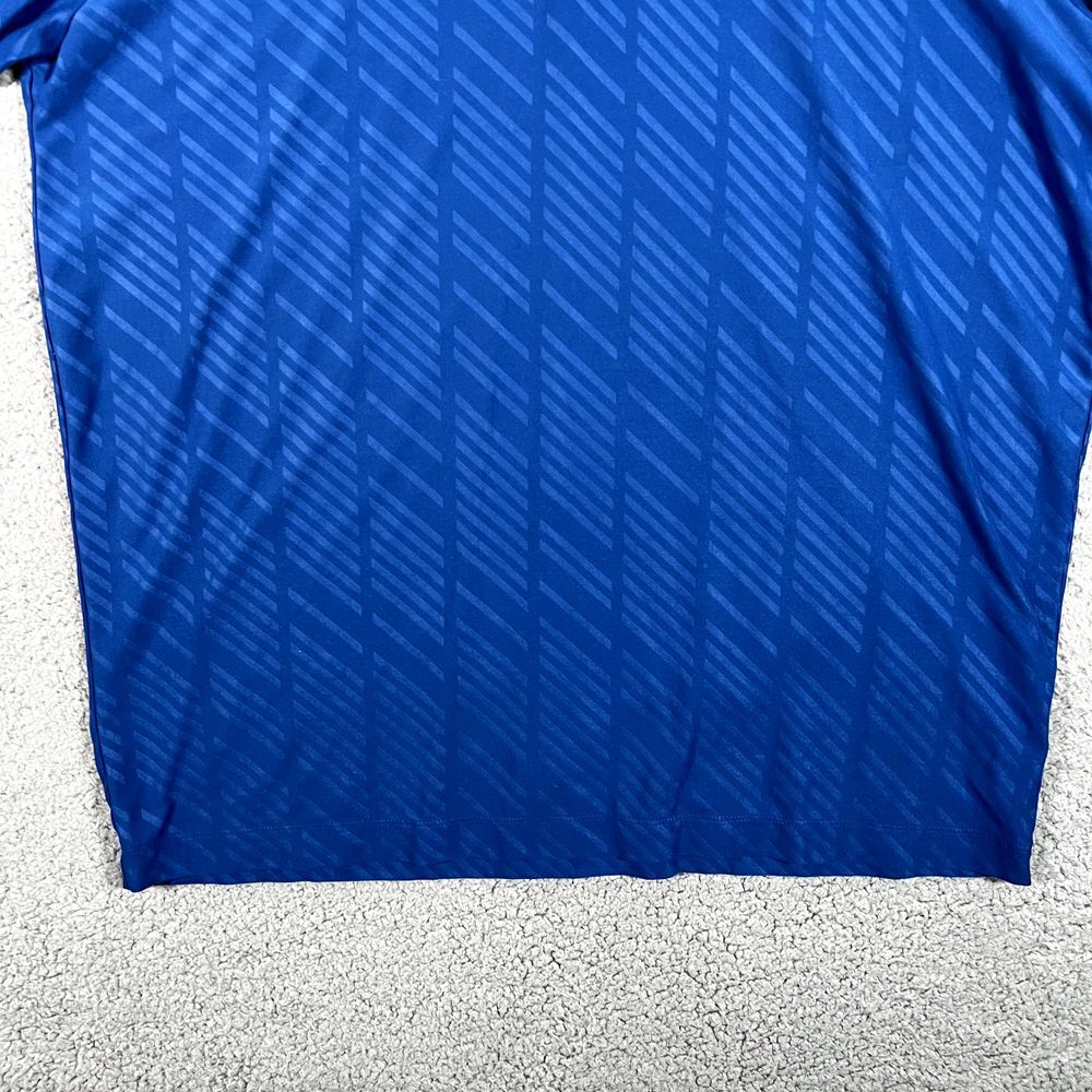 Nike Polo Shirt Mens Large Blue Active Golf Short Sleeve Performance Stretch - Picture 3 of 16